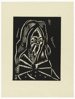 Print, Svaty Simeon, Saint Simeon, Plate VI, "Ethiopie, cili Christos, Madonna a Svati, jak jsem ie videl v illuminacich starych ethiopskych kodexu" Portfolio