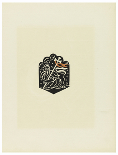 Print, Vignette, Plate X, "Ethiopie, cili Christos, Madonna a Svati, jak jsem ie videl v illuminacich starych ethiopskych kodexu" Portfolio