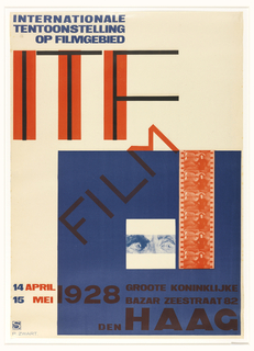 Poster, ITF Internationale tentoonstelling op filmgebied (International Film Exhibition)