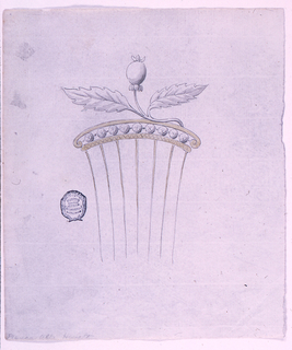 Drawing, Project for a Comb