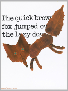 Poster, The quick brown fox jumped over the lazy dog