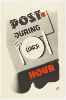 Poster, Post During Lunch Hour