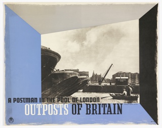 Poster, A Postman in the Pool of London, Outposts of Britain