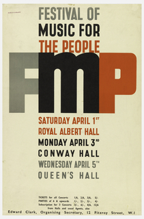 Poster, Festival of Music for the People