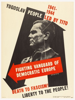 Poster, Yugoslav People Led by Tito