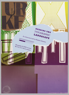 Poster, Reading the Typographic Landscape: An illustrated talk by Alastair Johnston