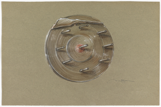 Drawing, Ring Toss Wheel with Gun