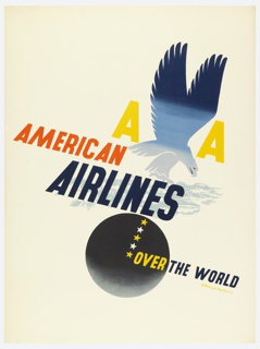 Poster, American Airlines Over the World