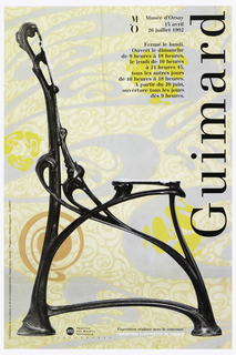 Poster, Exhibition: Hector Guimard, Musée d'Orsay, Paris