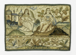 Embroidered Panel For Casket (England)