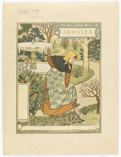 Print, January, from La Belle Jardinière