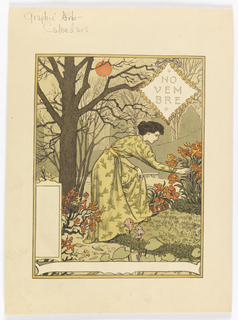 Print, November, from La Belle Jardinière