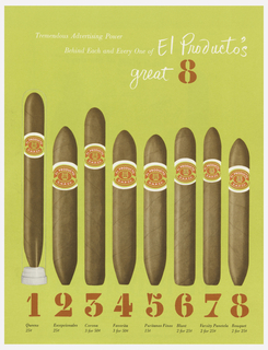 Pamphlet, El Producto Cigar  Promotional Pamphlet (green), 1953