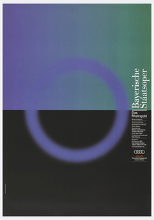 Poster, Bayerische Staatsoper:   Das Rheingold Richard Wagner