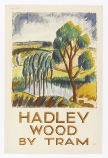 Poster, Hadley Wood by Tram