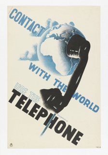 Poster, Contact with the World, Use the Telephone