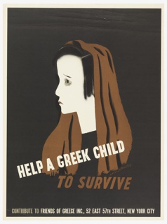 Poster, Help a Greek Child to Survive
