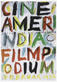 Poster, Cine Amerindia, Filmpodium February 1992