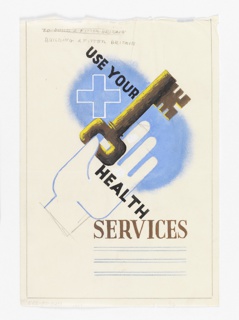 Drawing, Study for "Use Your Health Services"