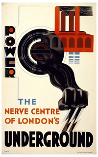 Poster, Power, The Nerve Center of London's Underground