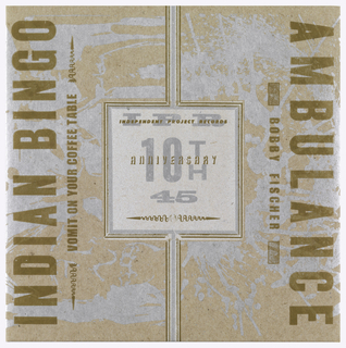 Record Sleeve, The 10th Anniversary 45: Indian Bingo, Ambulance