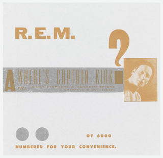 Record Sleeve, REM: Where's Captain Kirk?