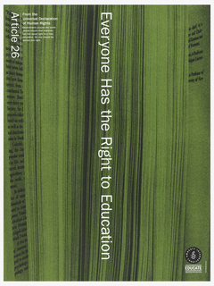 Poster, Article 26: Everyone has the Right to an Education