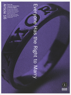 Poster, Article 16: Everyone has the right to Marry