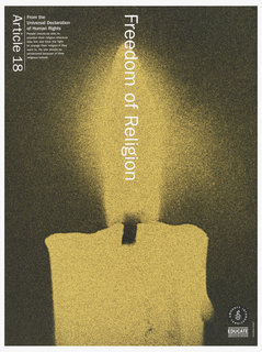 Poster, Article 18: Freedom of Religion