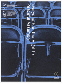 Poster, Article 20: Everyone has the Right to Peaceful Assembly