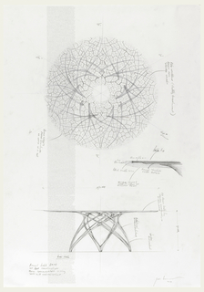 Drawing, Design for Leaf Table