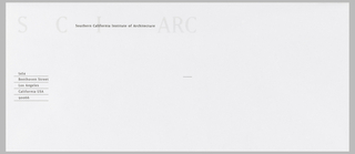 Envelope, SCI-Arc (Southern California Institute of Architecture)