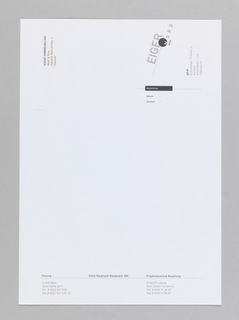 Letterhead, Eiger Nord