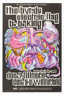 Poster, The Byrds / Electric Flag / B.B. King