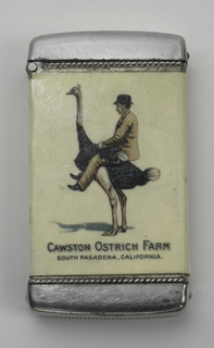 "Cawston Ostrich Farm, South Pasadena, California" Matchsafe
