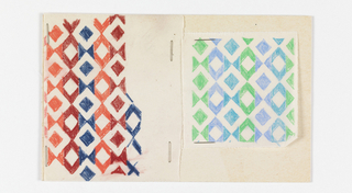 Drawing, Textile Design: Inventory Card