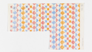 Drawing, Textile Design: Inventory Card