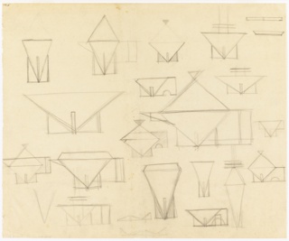 Drawing, Designs for Bowls, Vases, Candlesticks, and Teapots