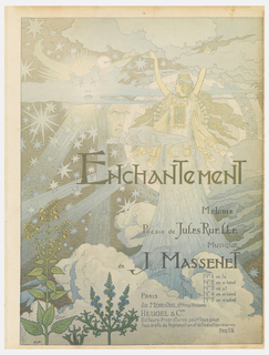 Cover, Cover for music score of Massenet's Enchantment