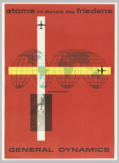 Poster, Atome im Dienste des Friedens, General Dynamics