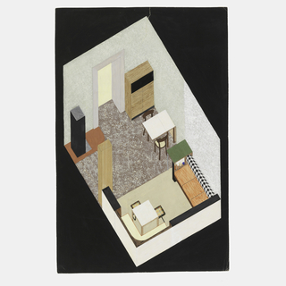 Drawing, Design for a Modern Studio Apartment