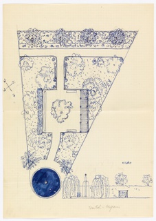Drawing, Deutsch-Wagram (Design for a Garden)
