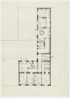 Drawing, Malfattigasse 31 (Floor Plan - Wing)