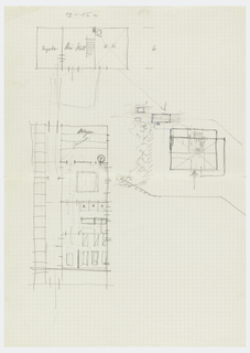 Drawing, Sauna Skizzen [Sauna Sketches (Floor Plans)]