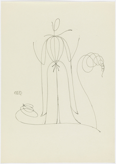 Drawing, Design for Ornament (Woman)