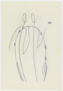 Drawing, Design for Ornament (Couple)