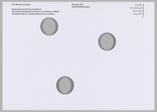 Envelope, New Institute Mailing Envelope