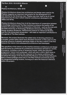 Flyer, New Institute Flyer