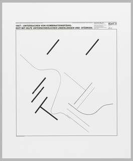 Poster, Beiträge zu Fragen der visuellen Gestaltung 30, Blatt 17 from the portfolio Dokumentation 1960—1970, Arbeiten von W. Weingart