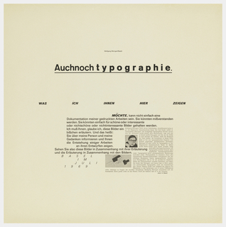 Print, Auchnochtypographie